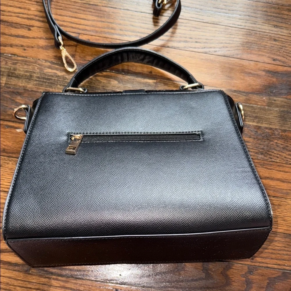 ALDO Black Top Handle Crossbody Bag Gold Hardware